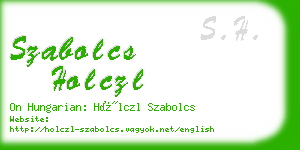 szabolcs holczl business card